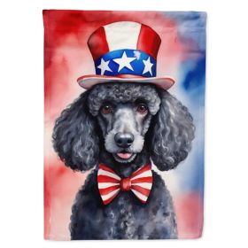 Black Poodle Patriotic American Garden Flag Mailbox Flag Decorative Yard Flag Banner Outside Patio Artwork Yard Flower Beds, Garden Size, Multico (Option: Default)