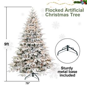 PE, PVC Christmas Tree, Christmas Decorations, With Lights (Option: 9FT)