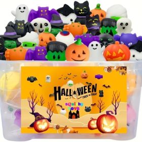 1 Pack - 36 Pcs Halloween Kawaii Mini Mochi Toys, Cute Squeeze Stress Relief Party Favors (Option: Multiple Colors)