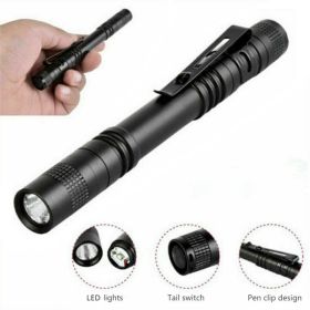 2x Portable AAA LED Flashlight Outdoor Ordinary Waterproof Lamp Flashlight Pen (Option: A)