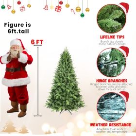 PE, PVC Christmas Tree, Green (Option: 6FT)