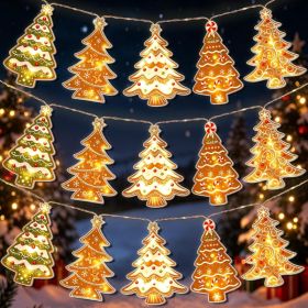 10FT 20 LED Christmas String Lights Gingerbread Tree Lights Decor (Option: Gingerbread)