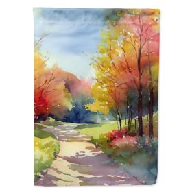 North Carolina Dogwoods in Watercolor House Flag Large Porch Sleeve Pole Decorative Outside Yard Banner Artwork Wall Hanging, Polyester, House Si (Option: Default)