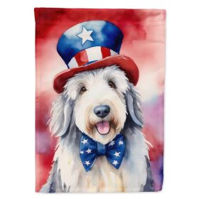 Old English Sheepdog Patriotic American Garden Flag Mailbox Flag Decorative Yard Flag Banner Outside Patio Artwork Yard Flower Beds, Garden Size, (Option: Default)