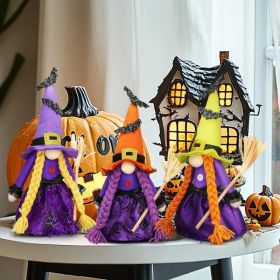Halloween Decorations - Halloween Decor - 3PCS Witch Plush Gnomes - Cute Decorations for Home, Indoor, Office, Table, Party Clearance (Option: Spring-halloween)