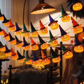 Halloween String Lights, 4.9FT 10 LED Halloween Fairy Light Decor (Option: Orange)